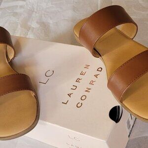 LC Lauren Conrad Sunstone Sandals in Cognac